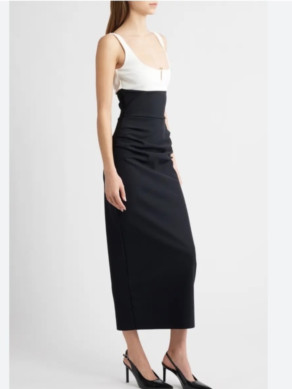CHIARA BONI La Petite Robe colour-block midi dress